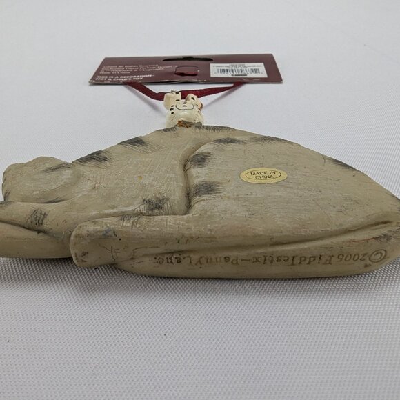 Cat & Chicken Buddy System Christmas Ornament Double Sided 2005 Fiddlestix New - Picture 9 of 9